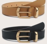 2pcs Metal Buckle Belt