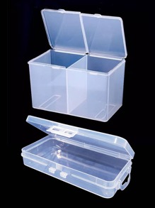 2pcs Nail Art Tool Storage Box