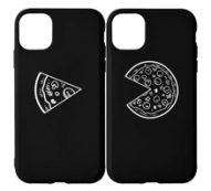 2pcs Pizza Pattern iPhone Case