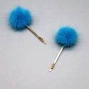 2pcs Pom Pom Decor Bobby Pin