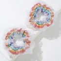 2pcs Rainbow Striped Scrunchie