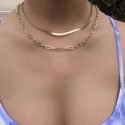 2pcs Simple Chain Necklace