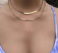 2pcs Simple Chain Necklace