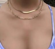 2pcs Simple Chain Necklace