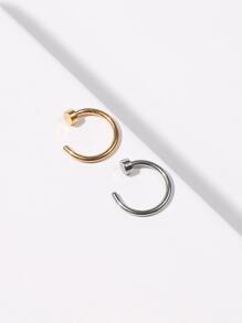 2pcs Simple Nose Ring