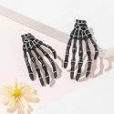 2pcs Skeleton Hand Design Hair Clip