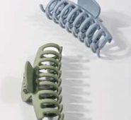 2pcs Solid Hair Claw