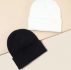 2pcs Solid Knitted Hat