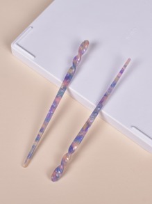 2pcs Spiral Design Hair Pin