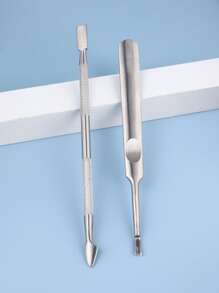 2pcs Stainless Steel Nail Dead Skin Pusher