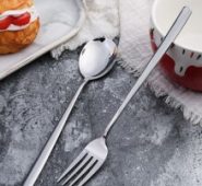 2pcs Stainless Steel Spoon & Fork Set
