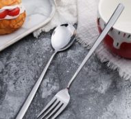 2pcs Stainless Steel Spoon & Fork Set