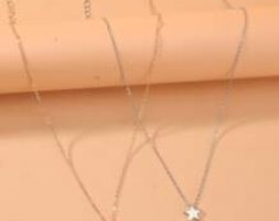 2pcs Star Decor Chain Necklace