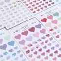 2sheets Heart Pattern Random Sticker