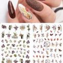 2sheets Leaf Print Nail Art Sticker