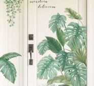 2sheets Plants Pattern Wall Sticker