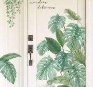 2sheets Plants Pattern Wall Sticker