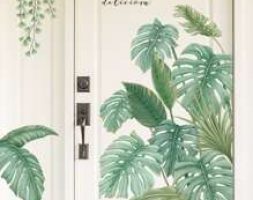 2sheets Plants Pattern Wall Sticker