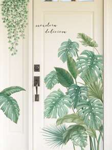 2sheets Plants Pattern Wall Sticker