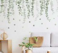 2sheets Plants Pattern Wall Sticker