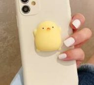 3D Cartoon Chicken Decor Phone Case