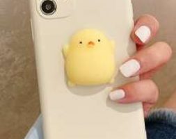 3D Cartoon Chicken Decor Phone Case