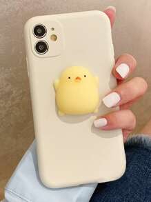 3D Cartoon Chicken Decor Phone Case