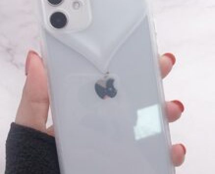 3D Heart Clear Phone Case