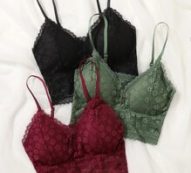 3pack Floral Lace Bra Set