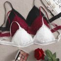 3pack Floral Lace Triangle Bralette