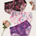 3pack Floral Print Panty Set