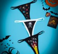 3pack Halloween Skull Print Panty Set