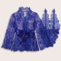 3pack Lace Robe & Teddy Set