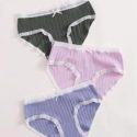 3pack Lace Trim Panty Set