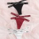 3pack Letter Criss Cross Panty Set