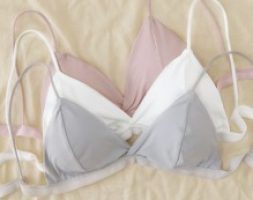 3pack Ribbed Triangle Bra Set