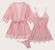 3pack Robe & Babydoll Set