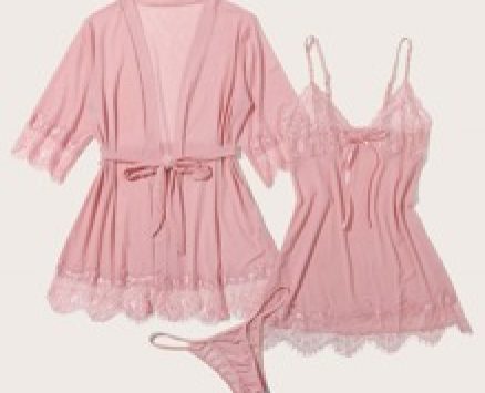 3pack Robe & Babydoll Set