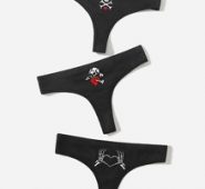 3pack Skeleton Panty Set