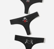 3pack Skeleton Panty Set