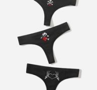 3pack Skeleton Panty Set
