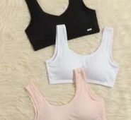 3pack Solid Bralette Set