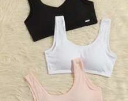 3pack Solid Bralette Set