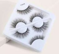 3pairs Curly Long Fake Eyelashes