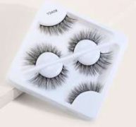 3pairs Curly Long Fake Eyelashes