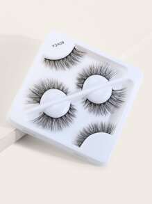 3pairs Curly Long Fake Eyelashes