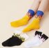3pairs Flame Print Crew Socks
