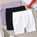 3pc High Waist Ribbed Sports Shorts