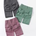 3pc Marled Knit Sports Shorts Set