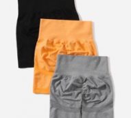 3pc Marled Knit Sports Shorts Set